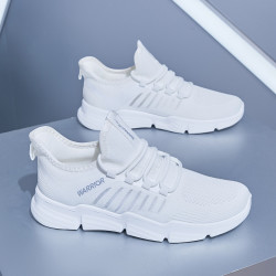 warrior回力男鞋秋季网鞋透气男休闲鞋男运动鞋男跑步鞋白