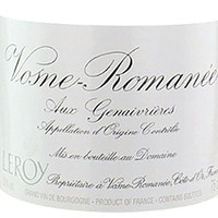 Domaine Leroy 勒桦酒庄 勒桦酒庄Aux Genaivrieres黑皮诺干型红葡萄酒 2012