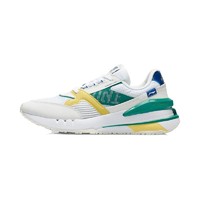 LI-NING 李宁 001 男子休闲运动鞋 AGCR183-5 云雾白/标准白/奶油黄 42