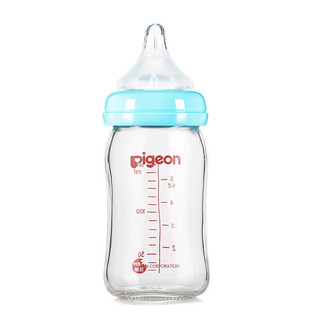 Pigeon 贝亲 经典自然实感系列 PL335 双奶嘴组合奶瓶套装 玻璃奶瓶 160ml +SS号奶嘴 0月+ +S号奶嘴 1-3月