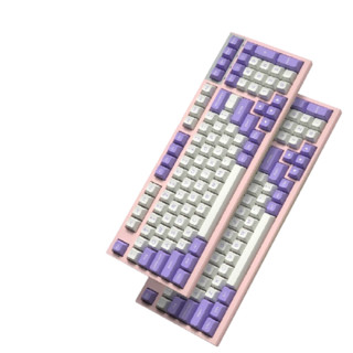 FL·ESPORTS 腹灵 FL980 98键 2.4G蓝牙 多模无线机械键盘 紫荆 凯华BOX红轴 RGB