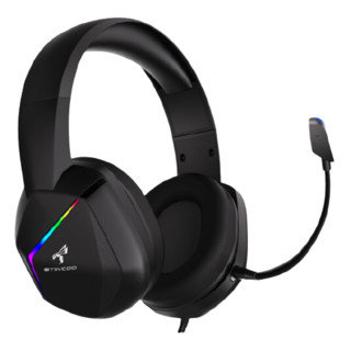 SOMiC 硕美科 GS401 耳罩式头戴式动圈有线耳机 黑色 USB口