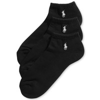 RALPH LAUREN 拉尔夫·劳伦 Ralph Lauren Men's Socks, Athletic No-Show 3 Pack