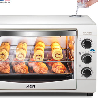 ACA 北美电器 ATO-MS32G 蒸汽电烤箱 32L 白色