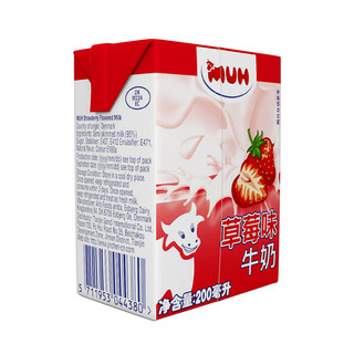 MUH 甘蒂牧场 牛奶 草莓味 200ml*12盒
