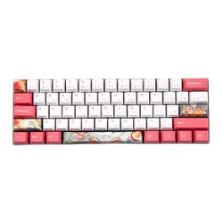 NEWMEN 新贵 GM610 双模机械键盘 61键 茶轴 红白