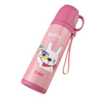 cille 希乐 DS-033 保温杯 500ml 粉色兔子