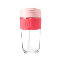 MINISO 名创优品 单层玻璃杯 500ml 活力粉