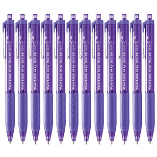 Paper Mate 缤乐美 300RT 按动式圆珠笔 紫色 0.7mm 12支装