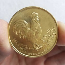2017年原光极美品生肖鸡纪念章1枚 工艺精美 上海造币有限公司