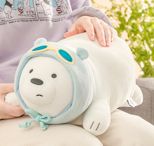 miniso名创优品咱们裸熊系列白熊公仔