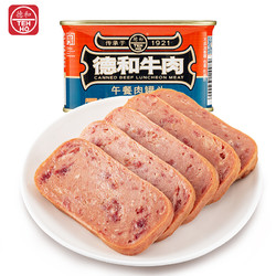 TEH HO 德和 牛肉午餐肉罐头三罐*198g