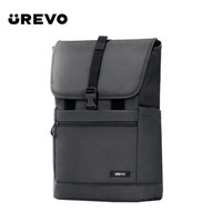 悠启UREVO 背包双肩包大容量书包相机包 城市休闲双肩包 黑色