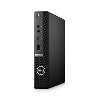 DELL 戴尔 OptiPlex 7080 MFF 十代酷睿版 21.5英寸 商务台式机 黑色 (酷睿i7-10700T、核芯显卡、8GB、256GB SSD、风冷)