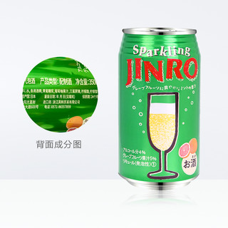 Jinro 真露 气泡酒 葡萄柚味 350ml