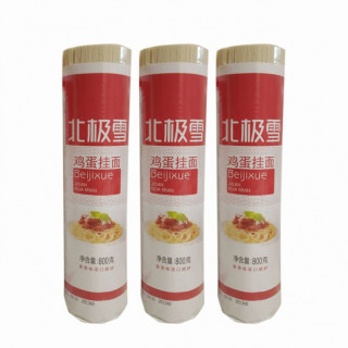 商品金沙河北极雪鸡蛋圆条挂面800g3袋