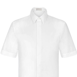 Dior 迪奥 Oblique 男士短袖衬衫 013C503A4743_C080 白色 44