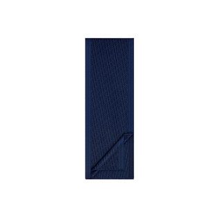 Dior 迪奥 Oblique 男士羊绒围巾 03E0006A0335 深蓝色 205*35cm