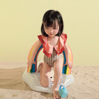 爱多尔2021年新款儿童泳衣女三角连体女童游泳衣可爱宝宝夏季泳装