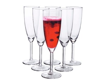 宜家 SVALKA 施尔卡 香槟酒杯 透明玻璃 21 厘升