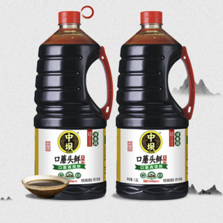 中坝 口蘑头鲜 原汁生抽 1.8L*2桶