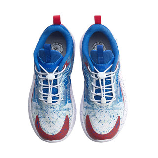 LI-NING 李宁 运动生活系列 儿童休闲运动鞋 40码 标准白/晶蓝色
