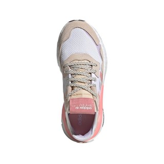 adidas ORIGINALS Nite Jogger W 女子休闲运动鞋 FX7459 亮白/浅米色/荣耀粉/浅紫 38