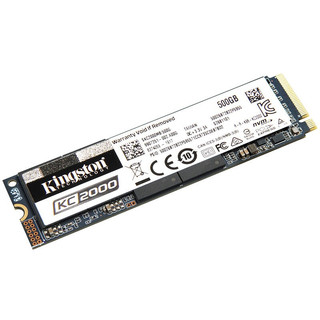 Kingston 金士顿 KC2000 NvMe M.2 固态硬盘 500GB（PCI-E3.0）