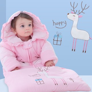 童颜 婴儿信封式睡袋 粉色 130cm
