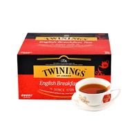 88VIP：TWININGS 川宁 茶叶英式早餐茶 2g*50片