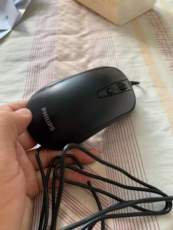 philips飞利浦有线鼠标黑色标准版
