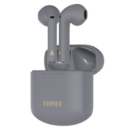 EDIFIER 漫步者 Lolli Pods Plus 半入耳式真无线动圈降噪蓝牙耳机 雅灰色
