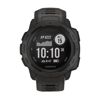 GARMIN 佳明 Instinct本能系列 智能运动手表 石墨灰 45mm