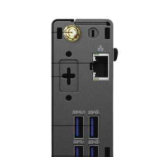 DELL 戴尔 OptiPlex 7080 MFF 十代酷睿版 商务台式机 黑色 (酷睿i7-10700T、核芯显卡、8GB、16GB傲腾+1TB HDD、风冷)