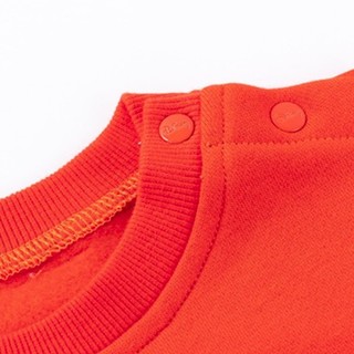 Disney 迪士尼 203T1149 男童卫衣套装 橙红 120cm