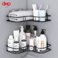 dHP DHP置物架免打孔卫生间浴室洗漱台置物架三角架壁挂厨房收纳架子