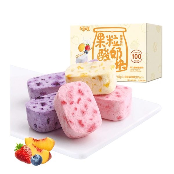 becheery百草味果粒酸奶块54g
