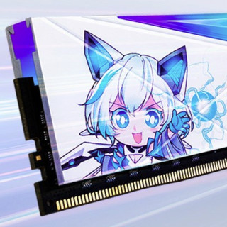 ADATA 威刚 XPG系列 龙耀 D50 吹雪联名款 DDR4 3600MHz RGB 台式机内存 灯条 白色 16GB 8GBx2