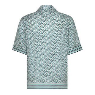 Dior 迪奥 Oblique Pixel 男士短袖衬衫 113C519A4751_C075 蓝色 38