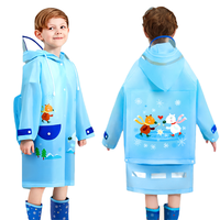 MOREMERRY 牧萌 MM05895 儿童雨衣 蓝色小熊 XL