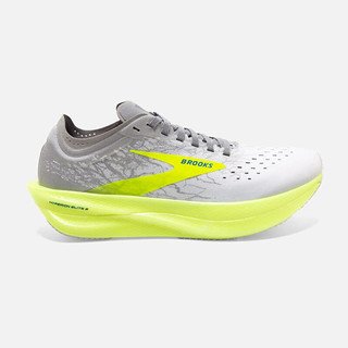 布鲁克斯Brooks Hyperion Elite 2 太阳神 碳板竞速跑鞋 男女运动鞋 荧光灰白 标准40/US7