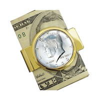 American Coin Treasures Men's JFK Half Dollar Coin Money Clip