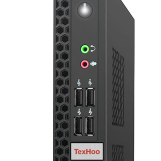 TexHoo 天虹 minipc-D3 游戏台式机 黑色 (酷睿i5-9400F、RX550、8GB、256GB SSD、风冷)