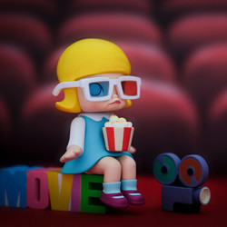 POP MART 泡泡玛特 POPMART泡泡玛特 molly的一天系列盲盒手办公仔娃娃潮玩摆件玩具生日礼物 MOLLY的一天-整盒（含12个不重复）