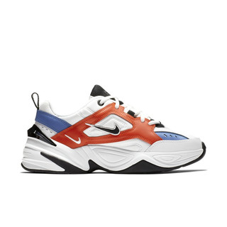 NIKE 耐克 M2K Tekno 女子休闲运动鞋 AO3108-101 白橙色 38