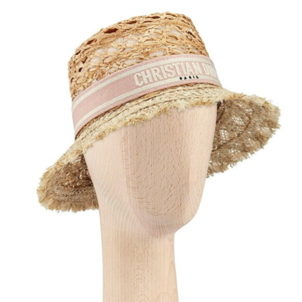 dior 迪奥 女士草编帽 04dbc965g172 粉色 57