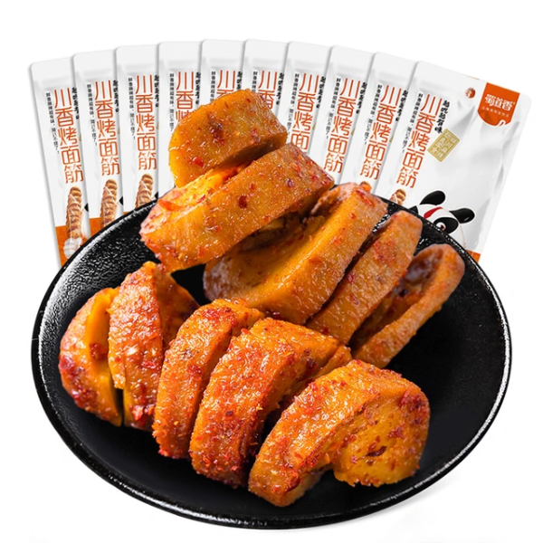 shudaoxiang蜀道香川香孜然咕卤卤吮虾烤面筋26g10袋