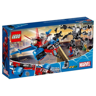 LEGO 乐高 SpiderMan蜘蛛侠系列 76150 蜘蛛侠喷气机大战毒液机甲