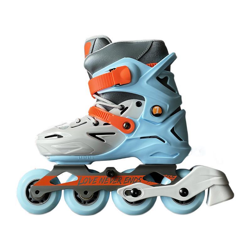 700Kids 柒小佰 儿童轮滑鞋 橙色