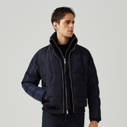 kboxing劲霸男装劲霸男士羽绒服个性拉链短版茄克羽绒服